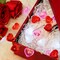 Valentine Day Decor 10 ft 30 LEDs 3D Heart Lights, Red White Pink Fairy String Lights with Remote Battery Operated, Valentines Decorations for The Home Bedroom Garland Wedding Indoor Timer